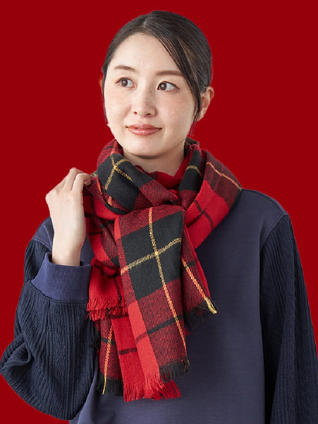 チェックストール画像