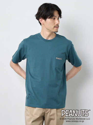 【俺のタイムセール】PEANUTSポケット半袖Tシャツ