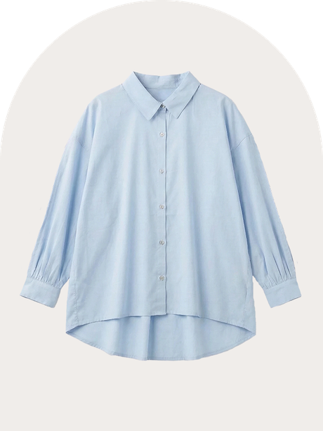 ショートカラーバックタックブラウス商品画像