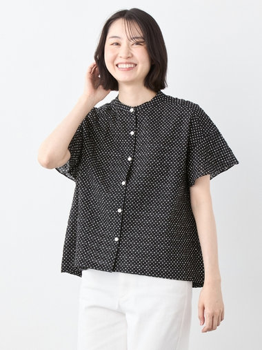【早割30%OFF対象】ウェーブドットブラウス