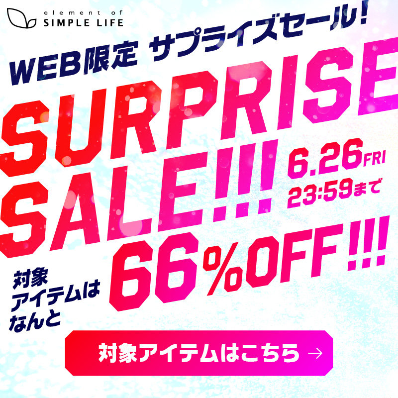 WEB限定/サプライズセール！対象アイテムは なんと 66%OFF！！！