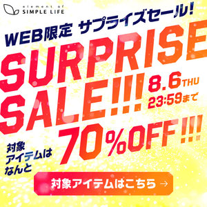 WEB限定/サプライズセール！対象アイテムは なんと 70%OFF！！！