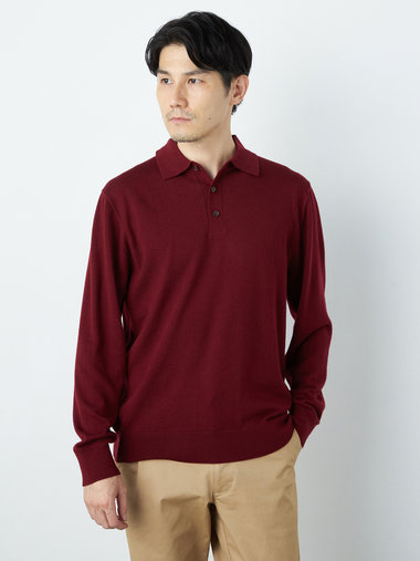 【早割30%OFF対象】ウォッシャブルニットポロシャツ