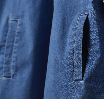 シャツのサイドポケット