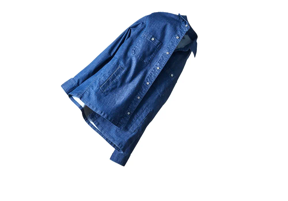 デニムシャツのアニメーション画像